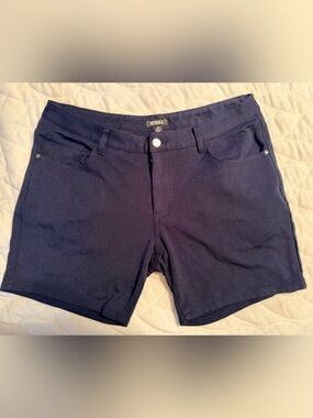 Men's Navy Casual Stretch Shorts